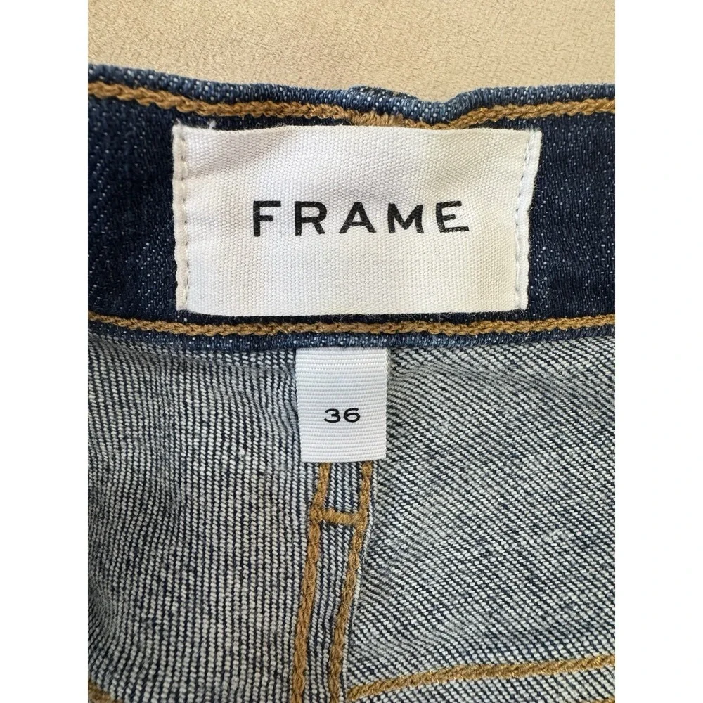 Frame L'Homme Slim Jeans Mens 36X30 Bue Stretch Denim Straight Leg Pants‎